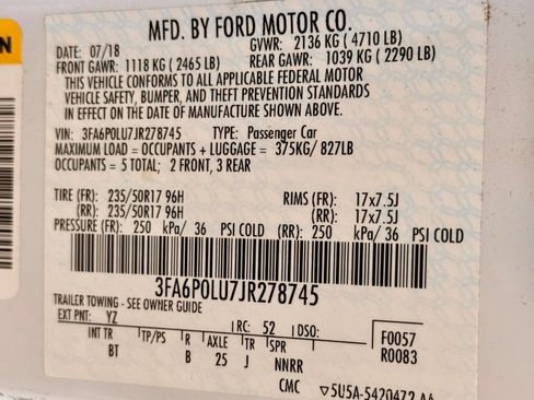 Used 2018 Ford Fusion SE w/ Equipment Group 602A FWD image 33