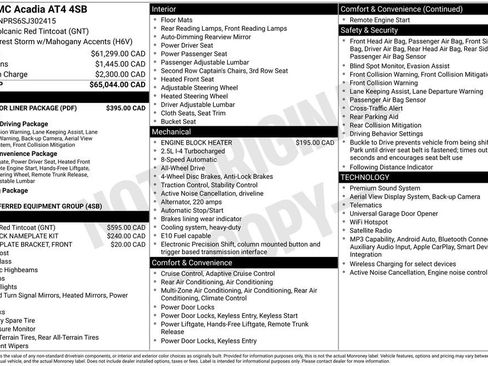Used 2025 GMC Acadia AT4 w/ LPO, Floor Liner Package AWD/4WD image 27