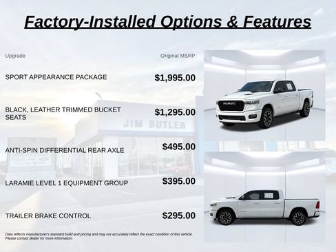 Used 2025 RAM 1500 Laramie w/ Sport Appearance Package AWD/4WD image 3