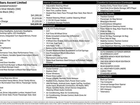 Certified 2023 Subaru Ascent Limited image 7