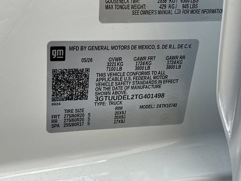 New 2026 GMC Sierra 1500 SLT w/ SLT Premium Plus Package AWD/4WD image 27