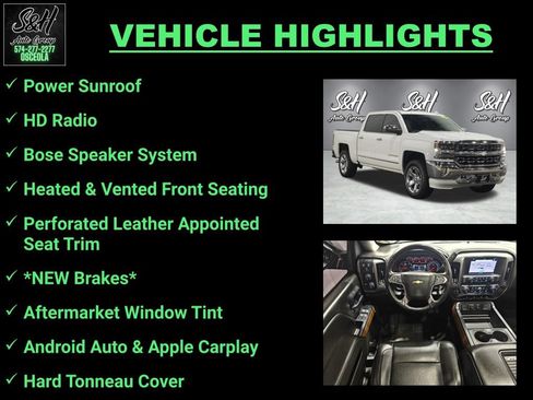 Used 2017 Chevrolet Silverado 1500 LTZ w/ Sport Package AWD/4WD image 3