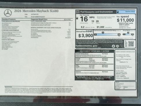 Used 2026 Mercedes-Benz Maybach SL 680 image 23