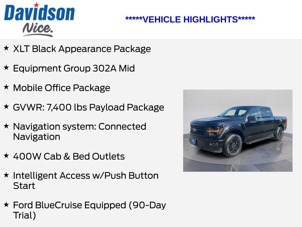 Used 2024 Ford F150 XLT w/ Equipment Group 302A MID AWD/4WD image 5