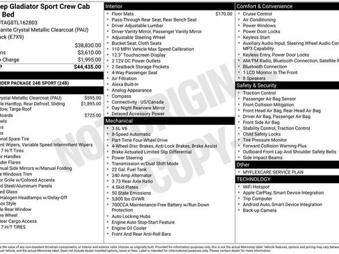 New 2026 Jeep Gladiator Sport image 3