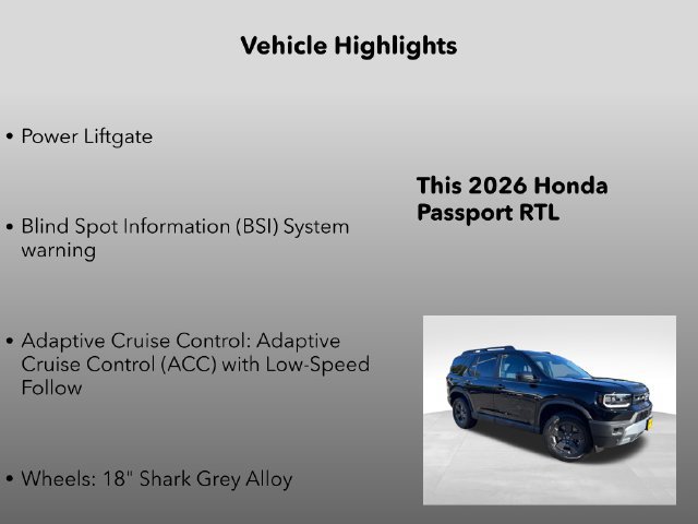 New 2026 Honda Passport RTL image 5