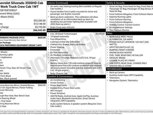 New 2025 Chevrolet Silverado 3500 W/T w/ WT Convenience Package AWD/4WD image 4