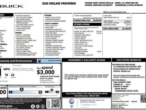 Used 2025 Buick Enclave Preferred image 39