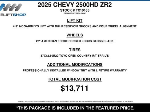 Used 2025 Chevrolet Silverado 2500 ZR2 w/ ZR2 Bison Edition AWD/4WD image 2