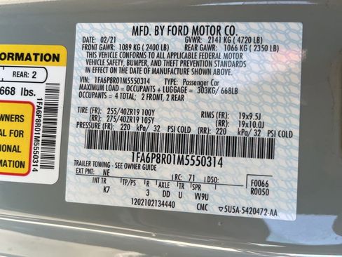 Used 2021 Ford Mustang Mach 1 w/ Equipment Group 700A RWD image 10
