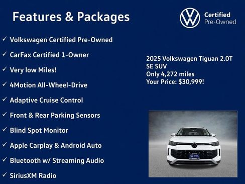Used 2025 Volkswagen Tiguan SE AWD/4WD image 5