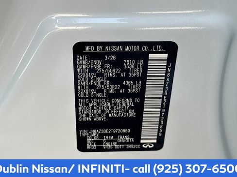 New 2026 INFINITI QX80 Luxe w/ Cargo Package AWD/4WD image 33