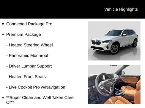 Used 2023 BMW X3 xDrive30i w/ Premium Package AWD/4WD image 6