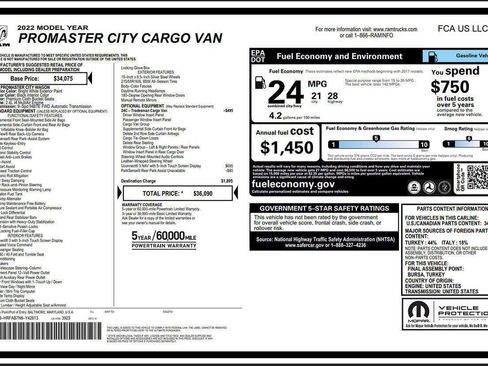 Used 2022 RAM ProMaster City Tradesman image 8