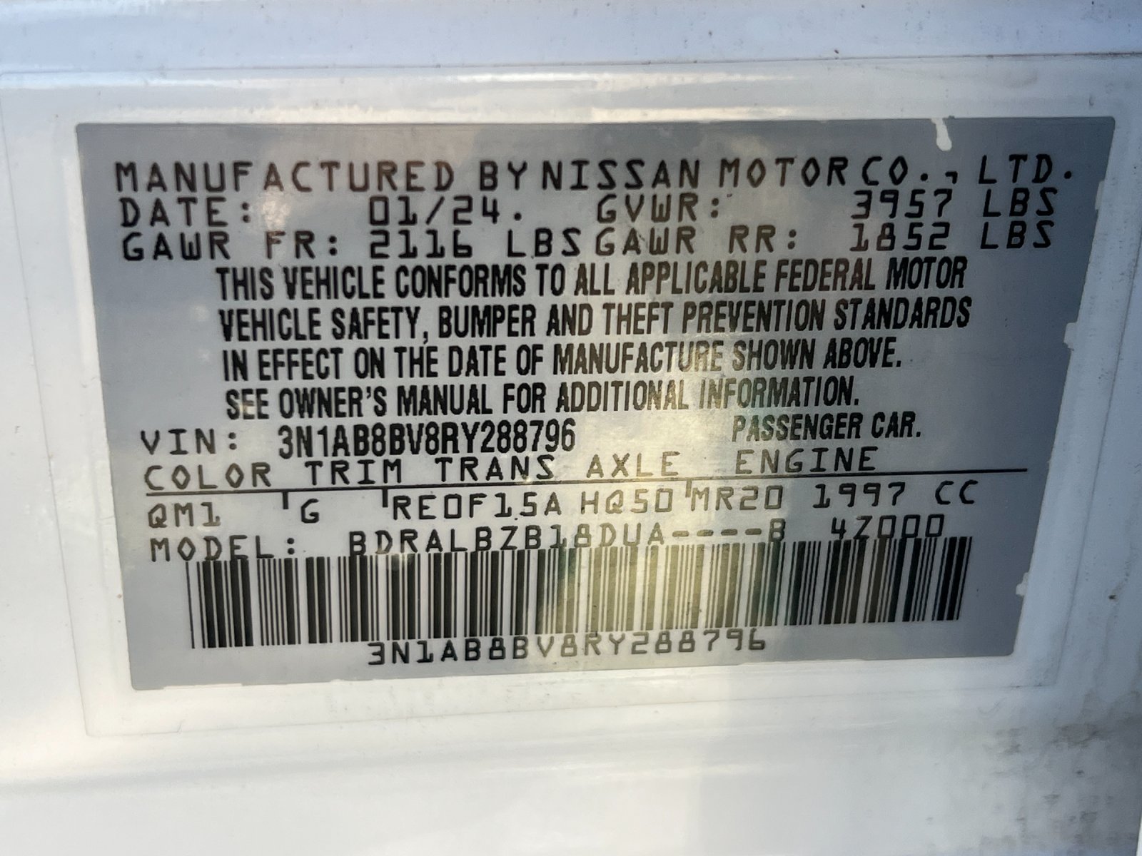 Used 2024 Nissan Sentra S FWD image 27