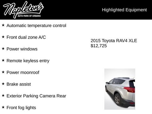 Used 2015 Toyota RAV4 XLE image 2