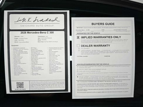 Used 2026 Mercedes-Benz C 300 4MATIC Sedan image 45