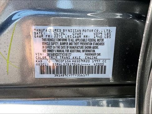 New 2026 Nissan Sentra SV w/ SV Convenience Package FWD image 8