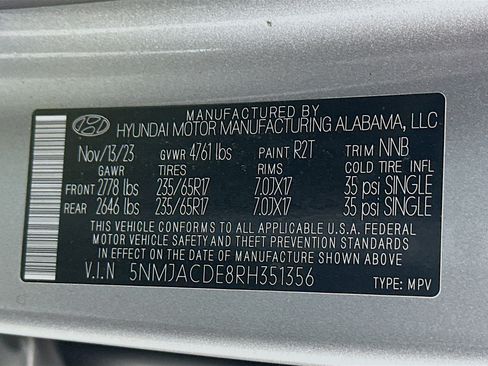 Used 2024 Hyundai Tucson SE AWD/4WD image 29