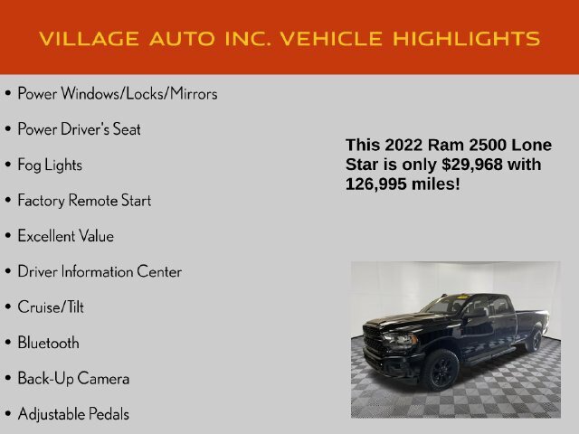 Used 2022 RAM 2500 Lone Star w/ Night Edition AWD/4WD image 14