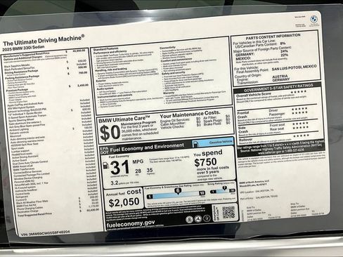 New 2025 BMW 330i Sedan w/ Premium Package image 22