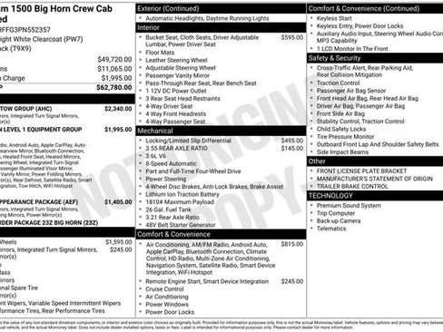 Certified 2023 RAM 1500 Big Horn w/ Trailer Tow Group AWD/4WD image 47