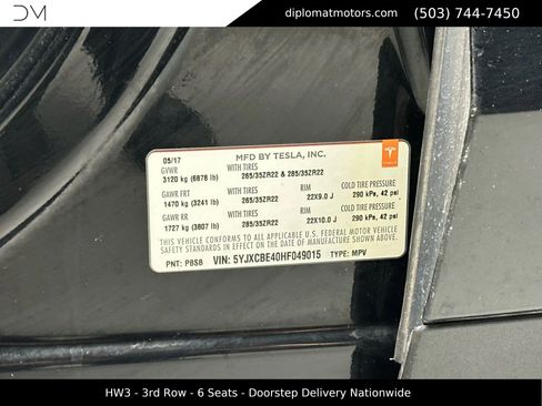 Used 2017 Tesla Model X P100D image 44