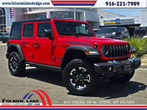 Certified 2025 Jeep Wrangler Unlimited Rubicon 4xe w/ Convenience Group AWD/4WD image 1