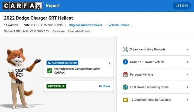 Used 2022 Dodge Charger SRT Hellcat w/ Harman/Kardon Audio Group RWD image 5