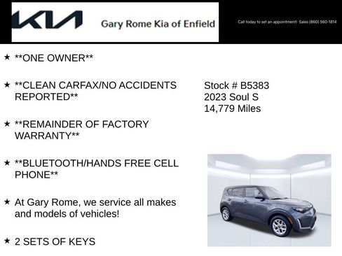 Certified 2023 Kia Soul S FWD image 7