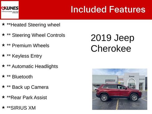 Used 2019 Jeep Cherokee Latitude Plus w/ Cold Weather Group image 5