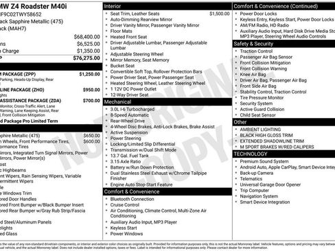 New 2026 BMW Z4 M40i w/ Premium Package RWD image 4