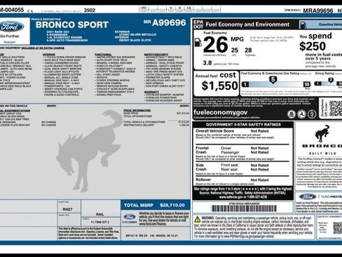 Used 2021 Ford Bronco Sport AWD/4WD image 28