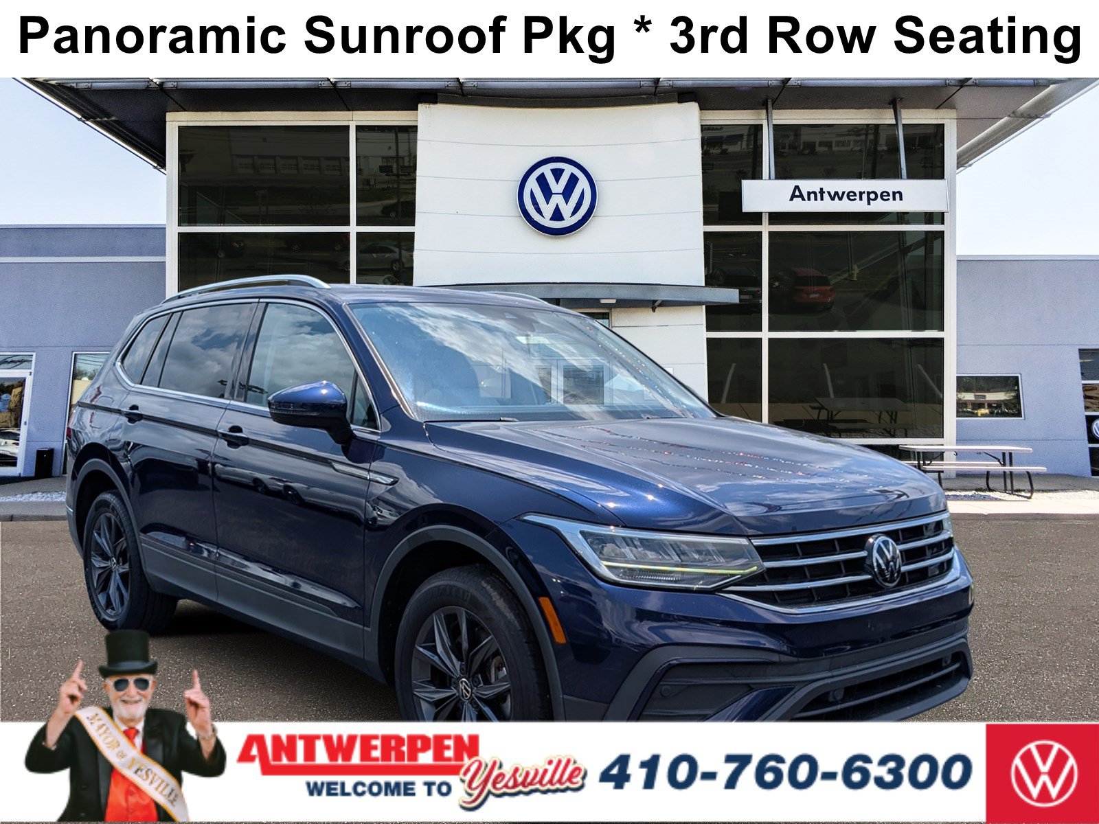 Used 2023 Volkswagen Tiguan SE w/ Panoramic Sunroof Package FWD image 1
