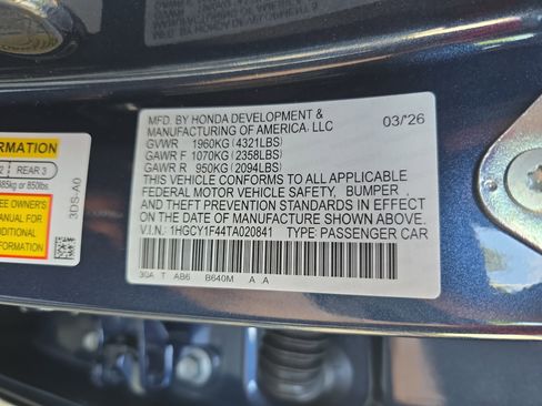 New 2026 Honda Accord SE image 33