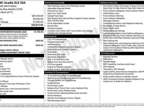 Certified 2023 GMC Acadia SLE w/ Driver Convenience Package image 10