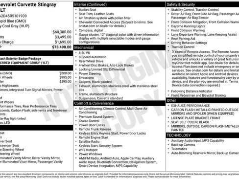 Used 2024 Chevrolet Corvette Stingray Coupe w/ 1LT image 30