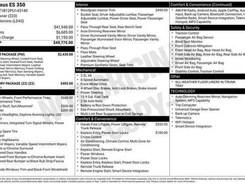 Used 2023 Lexus ES 350 w/ Premium Package image 5