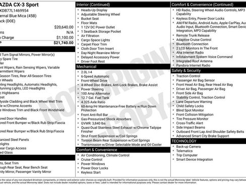 Used 2020 MAZDA CX-3 Sport image 6