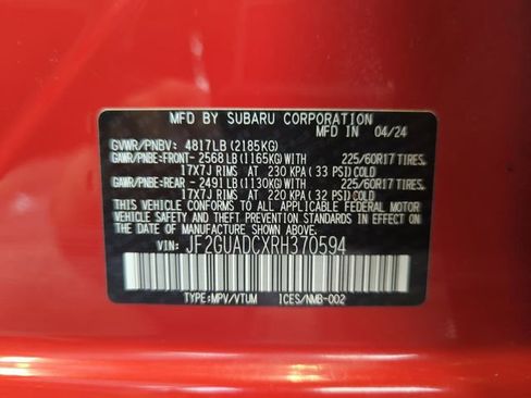 Used 2024 Subaru Crosstrek 2.0i Premium image 32