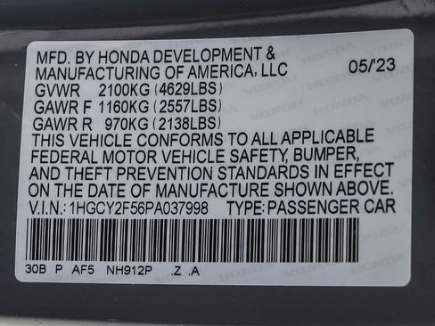 Certified 2023 Honda Accord Sport image 29