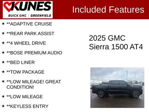 Used 2025 GMC Sierra 1500 AT4 w/ Technology Package image 3