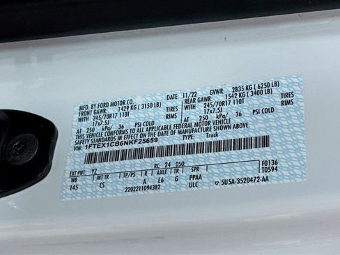 Certified 2022 Ford F150 XL w/ Equipment Group 101A High image 34