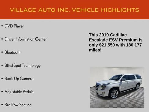 Used 2019 Cadillac Escalade ESV Premium Luxury AWD/4WD image 21