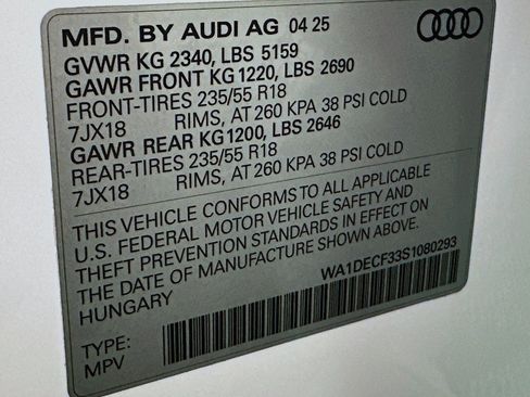 Used 2025 Audi Q3 2.0T Premium w/ Convenience Package image 24