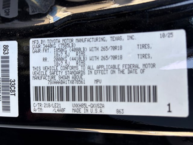 Used 2026 Toyota Sequoia SR5 w/ SR5 Premium Package AWD/4WD image 26