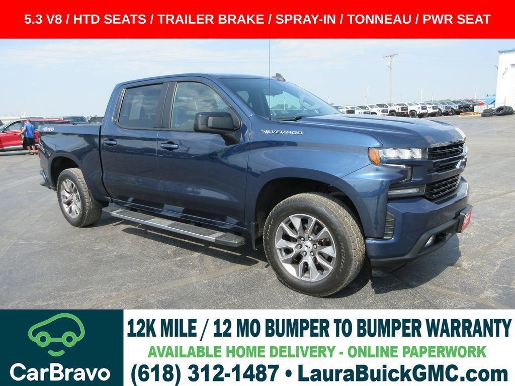 Used 2021 Chevrolet Silverado 1500 RST w/ Bed Protection Package AWD/4WD image 1