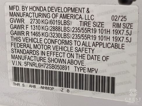 Used 2025 Honda Odyssey Sport-L image 33