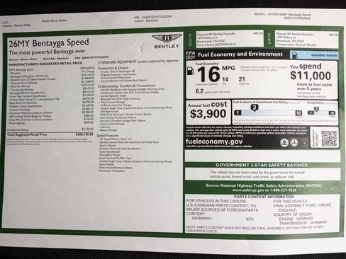 New 2026 Bentley Bentayga Speed image 82
