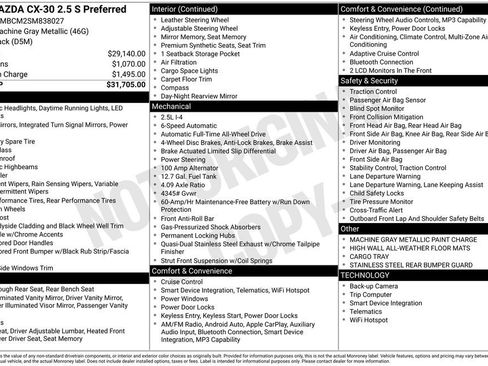 New 2025 MAZDA CX-30 AWD 2.5 S w/ Preferred Package image 4